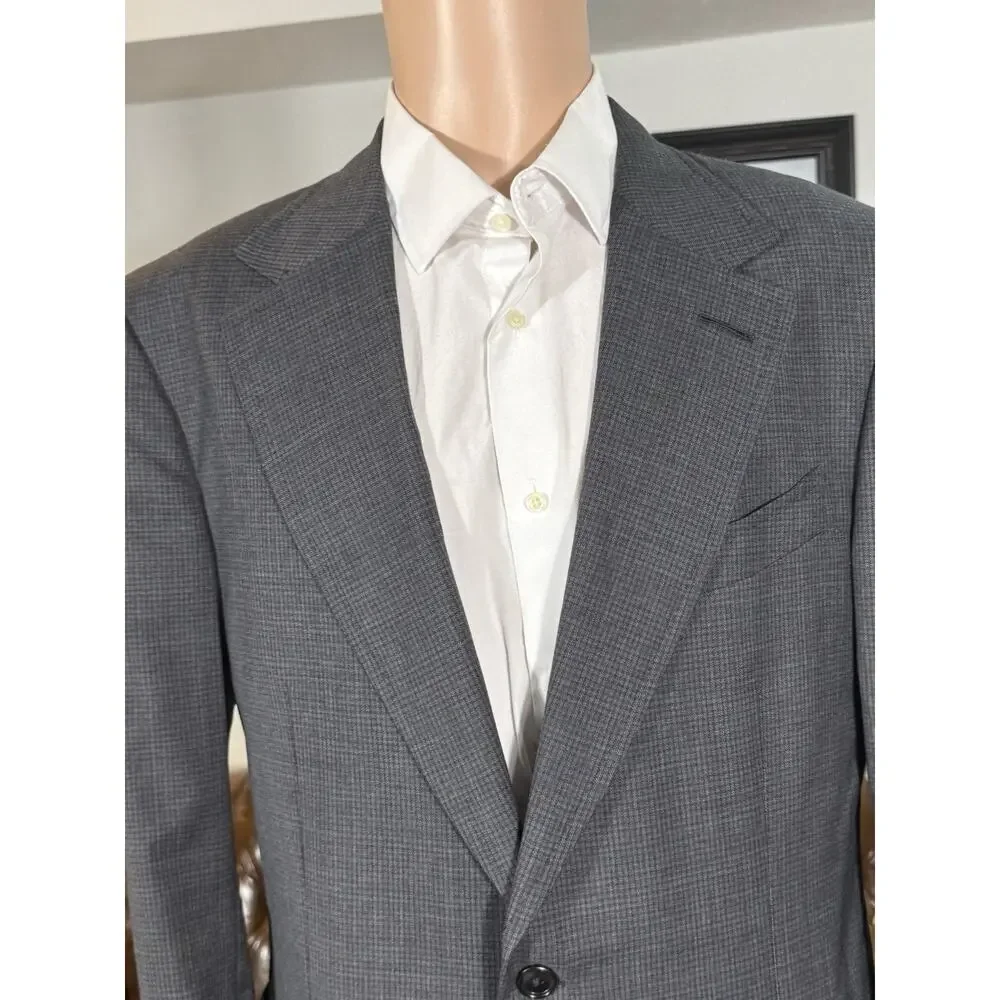 Tom Ford Gray Shelton Houndstooth Wool Sportcoat Blazer 52R Italy 42R US Men’s